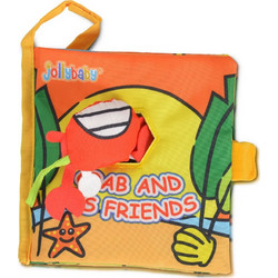 Jolly Βρεφικό Βιβλίο Montessori Crab & Friends