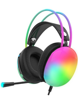 Inca IGK-X8S Gaming Headset Over Ear Multicolor Black