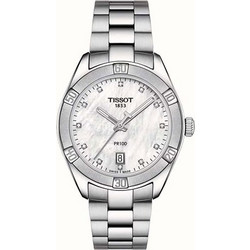 Tissot PR 100 Γυναικείο Ρολόι με Ασημί Μεταλλικό Μπρασελέ T101.910.11.116.00