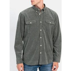 Camel Active Button Down Ανδρικό Πουκάμισο Βαμβακερό Μακρυμάνικο Κανονική Γραμμή Overshirt Χακί C242-409141-4S41-91