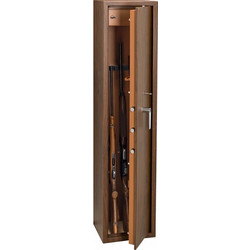 Technomax TCL/5 Οπλοκιβώτιο Ατσάλινο 5 Θέσεων 28x34x145cm Καφέ