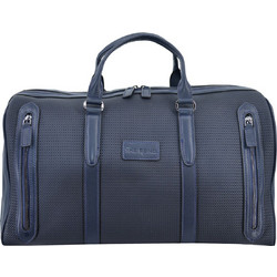 Leather 100 44S-BAG-1145-52 Σακ Βουαγιάζ Navy Μπλε