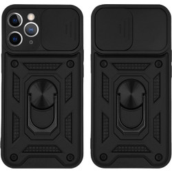 Sonique Ring Armor CamPro Back Cover Black (iPhone 11 Pro)