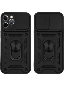 Sonique Ring Armor CamPro Back Cover Black (iPhone 11 Pro)