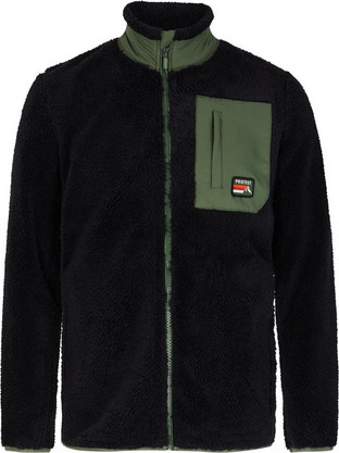 Protest Ανδρική Ζακέτα Fleece με Φερμουάρ Μαύρη 3710844-290