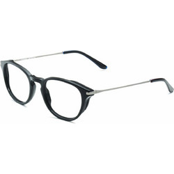Vuarnet VL18020 001 Ανδρικός Σκελετός Γυαλιών Οράσεως Κοκάλινος Μεταλλικός Ασημί Μαύρος