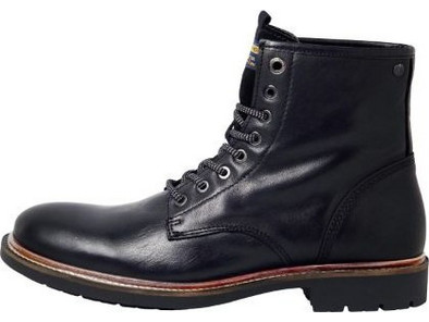 Jack & Jones Ανδρικά Αρβυλάκια Δερμάτινα Μαύρα 12215613