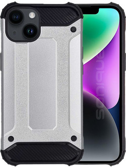 Sonique Heavy Armor Back Cover Silver (iPhone 14)