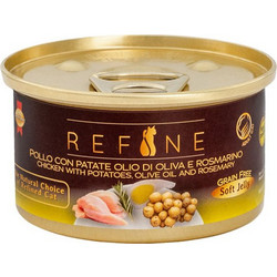 Refine Adult Grain Free with Chicken, Potatoes, Olive Oil & Rosemary in Jelly 80gr