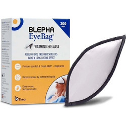 Thea Blepha Παιδική Μάσκα Ύπνου Μεταξωτή & Βαμβακερή Μαύρη Λευκή
