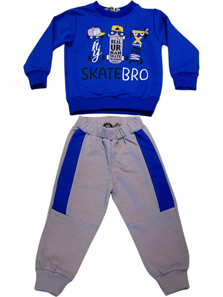 Frenzy Παιδικό Σετ Φόρμας Royal Blue Γκρι 724154431-163
