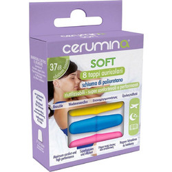 Cerumina Soft Ωτοασπίδες Αφρού 8τμχ Πολύχρωμες