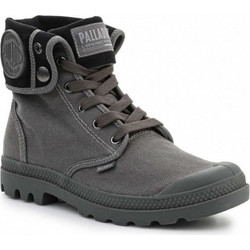 Palladium Baggy Γυναικεία Αρβυλάκια Ανθρακί με Χοντρό Χαμηλό Τακούνι 92353-029-M