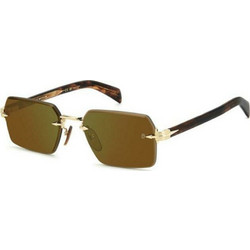 David Beckham DB7109/S T5UMT Γυναικεία Γυαλιά Ηλίου Ορθογώνια Κοκάλινα Μαύρα με Καφέ Φακό