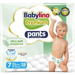 Babylino Premium Pants Ultra Soft Πάνες Βρακάκι No7 15-25kg 28τμχ