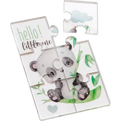 Parisis Μπομπονιέρα Βάπτισης Puzzle Panda από Plexiglass 03149001