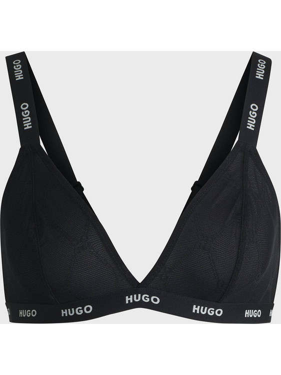 Hugo Boss Σουτιέν Τριγωνάκι χωρίς Μπανέλα Μαύρο 50535247-001