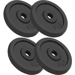 vidaXL Σετ Δίσκοι Μεταλλικοί 4x5kg Φ30mm