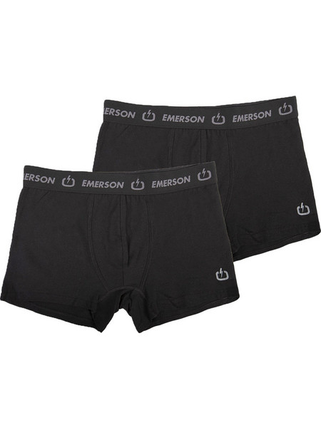 Emerson Ανδρικά Μποξεράκια Σετ 2Pack Μαύρα 211.EM06.06