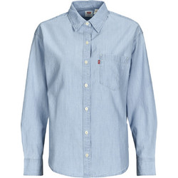 Levi's Harlie Μακρυμάνικο Γυναικείο Πουκάμισο Τζιν Ριγέ 001HM-0000