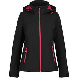Icepeak Γυναικείο Μπουφάν Softshell Μακρύ Αδιάβροχο Μαύρο 6-54970-682-996