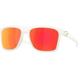 Oakley OO9100-20 Ανδρικά Γυαλιά Ηλίου Τετράγωνα Κοκάλινα Λευκά με Πορτοκαλί Καθρέπτη Φακό