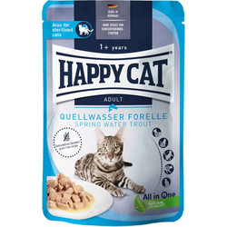 Happy Cat Adult with Spring Water Trout in Gravy 85gr