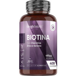 WeightWorld Biotin Keratin Zinc & Selenium 400 Ταμπλέτες