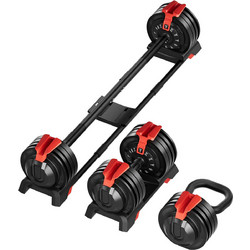 KingSmith D7080 Ρυθμιζόμενοι Αλτήρες Σετ με Μπάρα 24kg