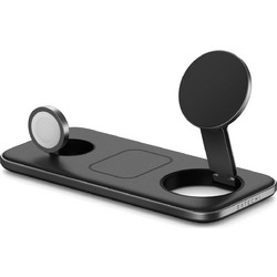 Satechi Qi2 Trio Ασύρματος Φορτιστής Qi2 Pad με Θύρα USB-C 15W