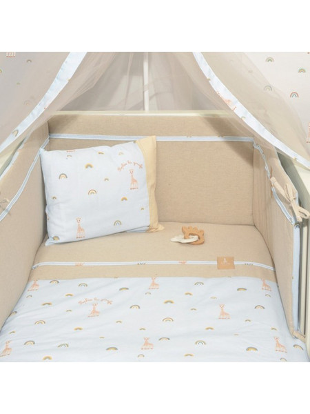 Sophie La Girafe Des 504 Πάντα Κούνιας Μπεζ 35x210cm