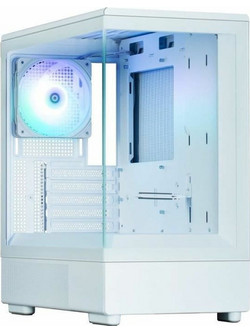 Zalman P10 White Mini Tower Κουτί Υπολογιστή RGB με Πλαϊνό Παράθυρο