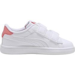 Puma Smash 3.0 Παιδικά Sneakers Λευκά Σομόν 397287-05