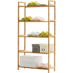Nextdeco Παπουτσοθήκη Bamboo Φυσικό Χρώμα M68xΠ25xY128cm 36109-2