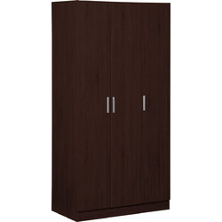 PoliHome Τρίφυλλη Ντουλάπα Ρούχων Wilson 3D Wenge 90x45x180cm 162778109