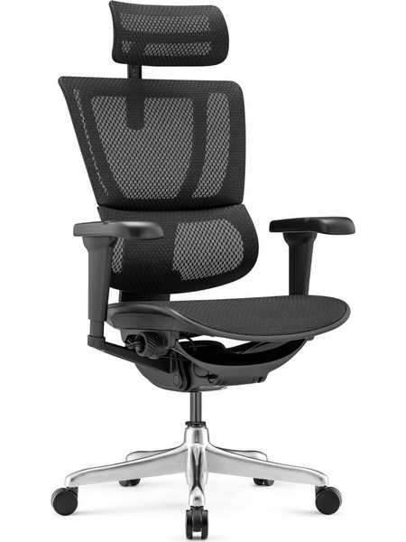 Comfort Workspace Ergohuman Καρέκλα Gaming Mesh με Ρυθμιζόμενα Μπράτσα και Υποπόδιο Aurora White 114176