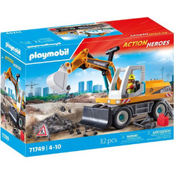 Playmobil Action Heroes Μεγάλος Εκσκαφέας Κατασκευών για 4-10 Ετών 71749