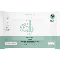 Naif Baby & Kids Plastic Free Μωρομάντηλα Χωρίς Οινόπνευμα & Άρωμα 54τμχ