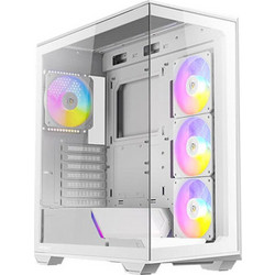 Antec C3 White Midi Tower Κουτί Υπολογιστή RGB με Πλαϊνό Παράθυρο