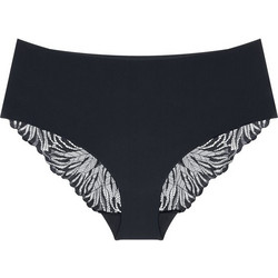 Triumph Pretty Ψηλόμεσο Γυναικείο Slip με Δαντέλα Μαύρο 10222227-0004