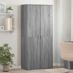 vidaXL Παπουτσοθήκη Ξύλινη Γκρι M80xΠ39xY178cm 3276677
