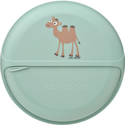 Carl Oscar Καμήλα Disc Πλαστικό Παιδικό Δοχείο Φαγητού Πράσινο