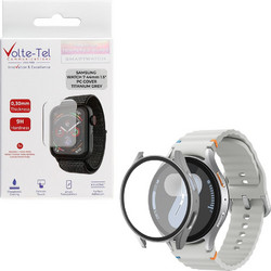 Volte-Tel Πλαστική Θήκη Tempered Glass για Samsung Galaxy Watch 7 44mm Γκρι