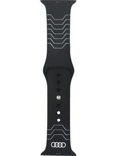Audi Geometric Pattern Λουράκι Σιλικόνης Black (Apple Watch 40 / 41 / 42mm)