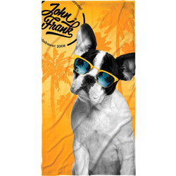 John Frank Dog Πετσέτα Θαλάσσης Κίτρινη 80x150cm JFSS21TW05