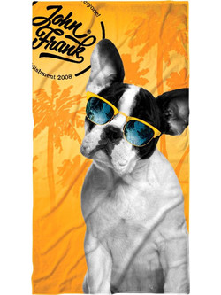 John Frank Dog Πετσέτα Θαλάσσης Κίτρινη 80x150cm JFSS21TW05