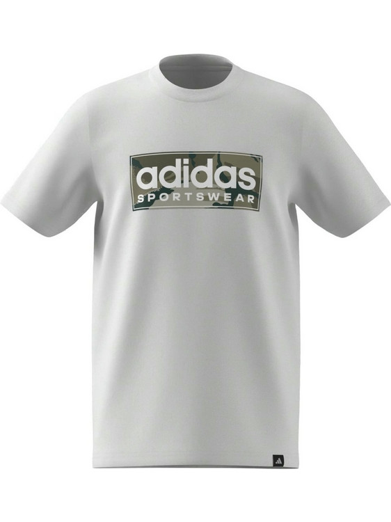 Adidas Παιδικό T-Shirt Κοντομάνικο Λευκό Χακί JX6871