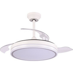 Eurolamp 300-25065 Ανεμιστήρας Οροφής 107cm 32W με Φως & Τηλεχειριστήριο Λευκός