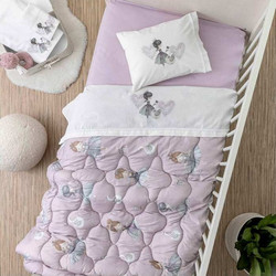 Borea Odette Βρεφικό Πάπλωμα Κούνιας 140x110cm Ροζ