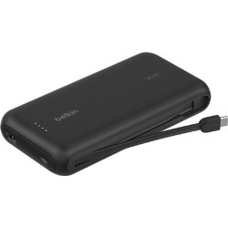 Belkin BoostCharge Power Bank 20000mAh 30W με Ενσωματωμένο Καλώδιο USB-C Black